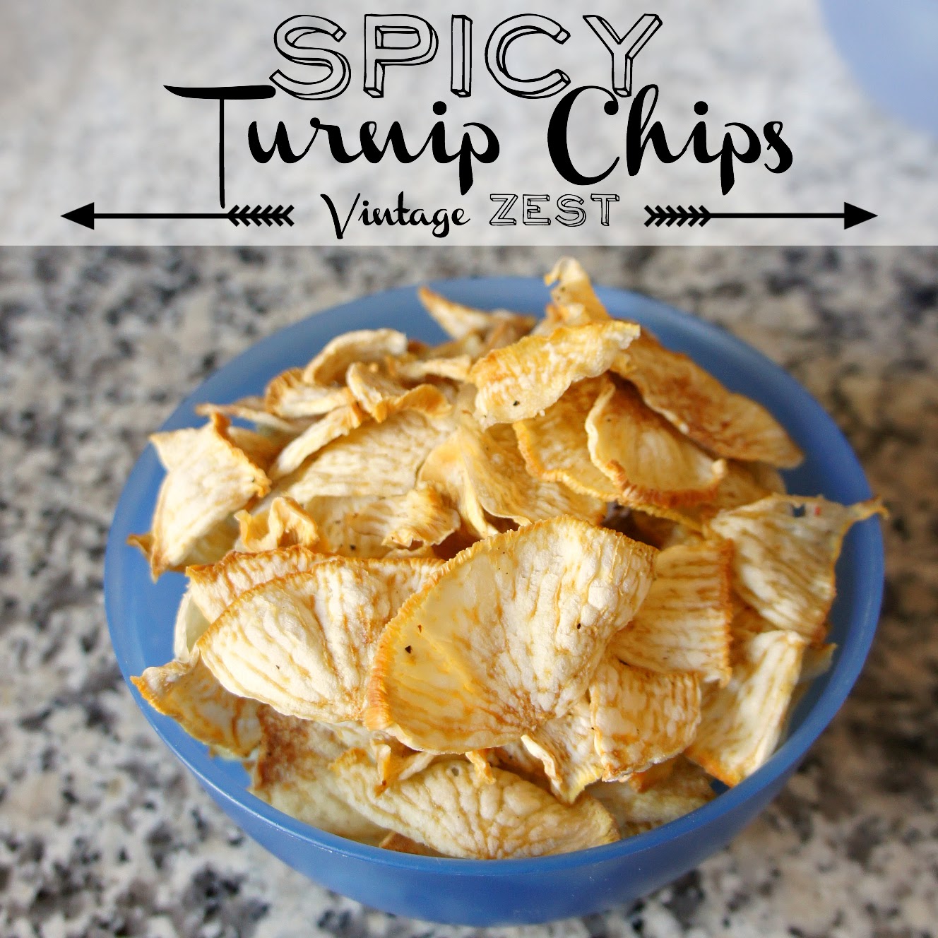 Spicy Turnip Chips in Dehydrator at Diane's Vintage Zest!  #recipe #easy #healthy #vegetarian #snack