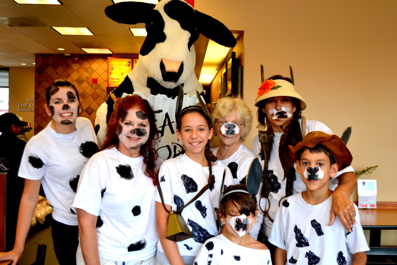 Chickfila's" Dress Up Like A Cow" Day!