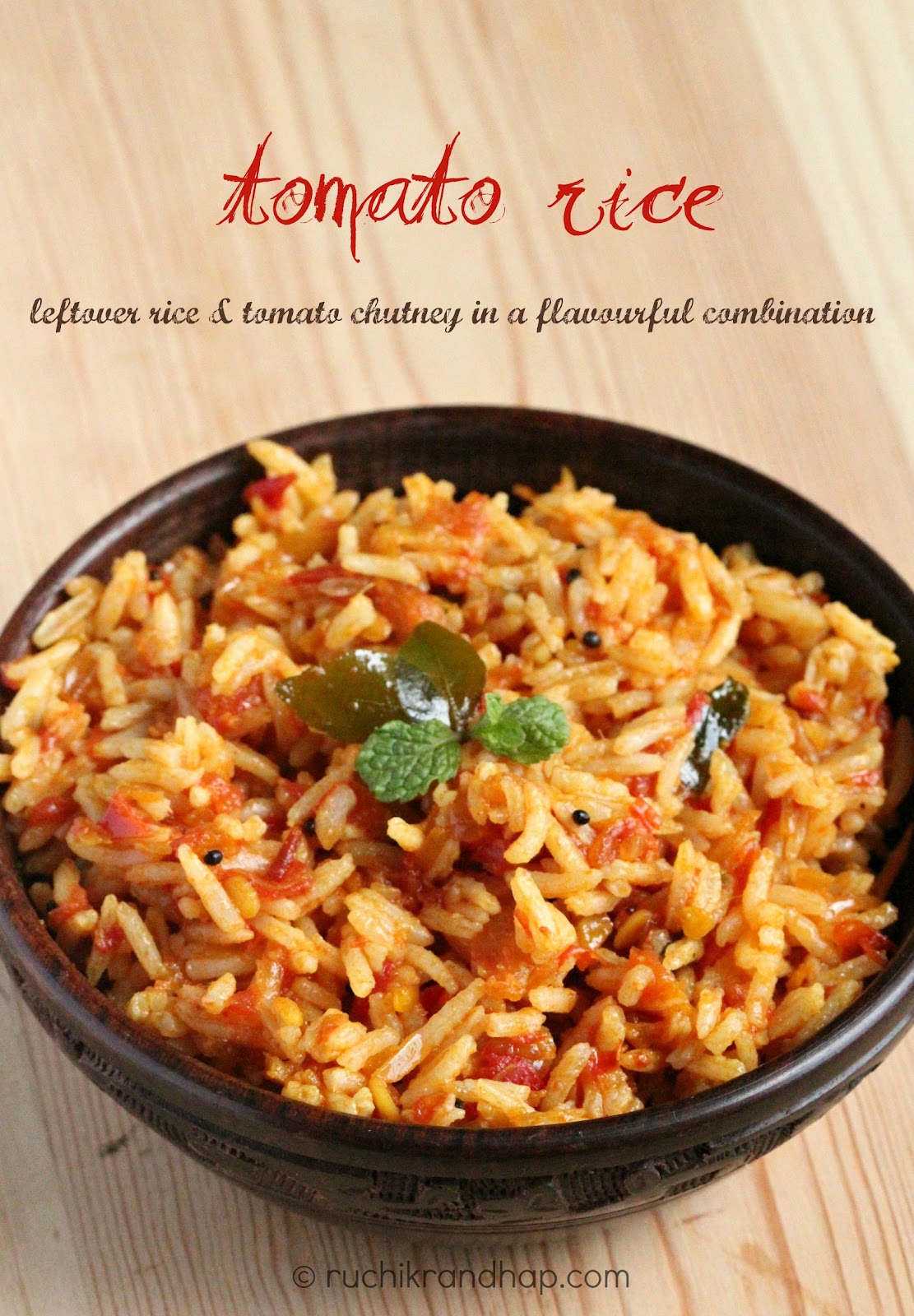 Ruchik Randhap (Delicious Cooking): Tomato Rice