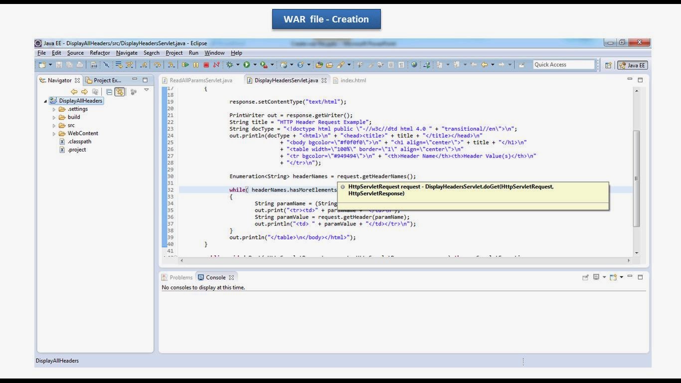 JAVA EE Eclipse WAR file creation