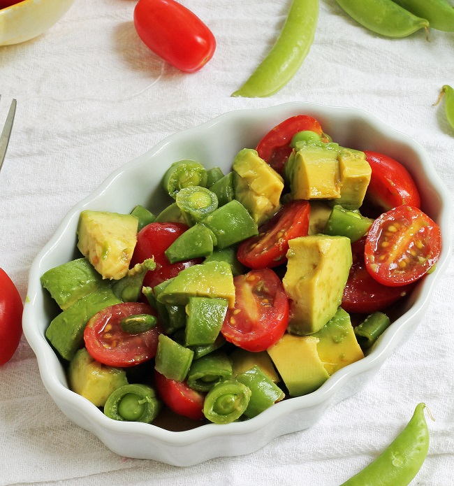 Mix it Up Asian Avocado and Snap Pea Salad