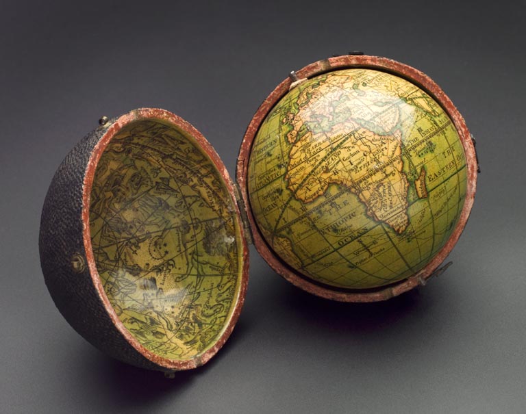 The French Tangerine antique globes