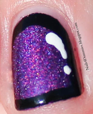 Nails4Dummies - Purple Cartoon Nails