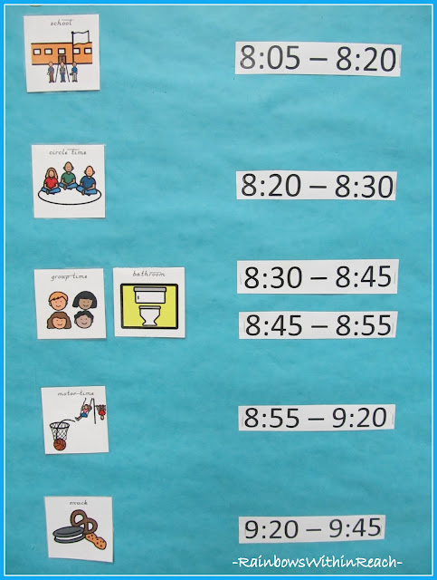 photo of: Visual Schedule for Children with Special Needs