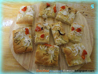 Focaccia con cipolla e pomodoro