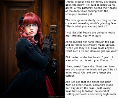 Locked Out - Sissy TG Caption