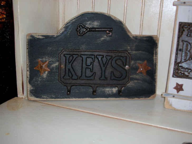 Black Cast Iron Key Rack