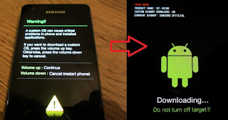 Masuk ke Mode Download Cara Upgrade OS Android Gingerbread ke Ice Cream Sandwich