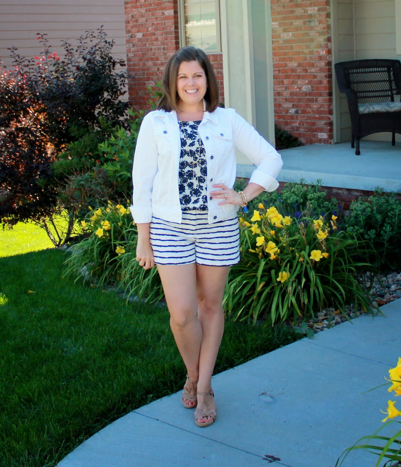 Clothed with Grace Four Ways to Wear Striped Shorts