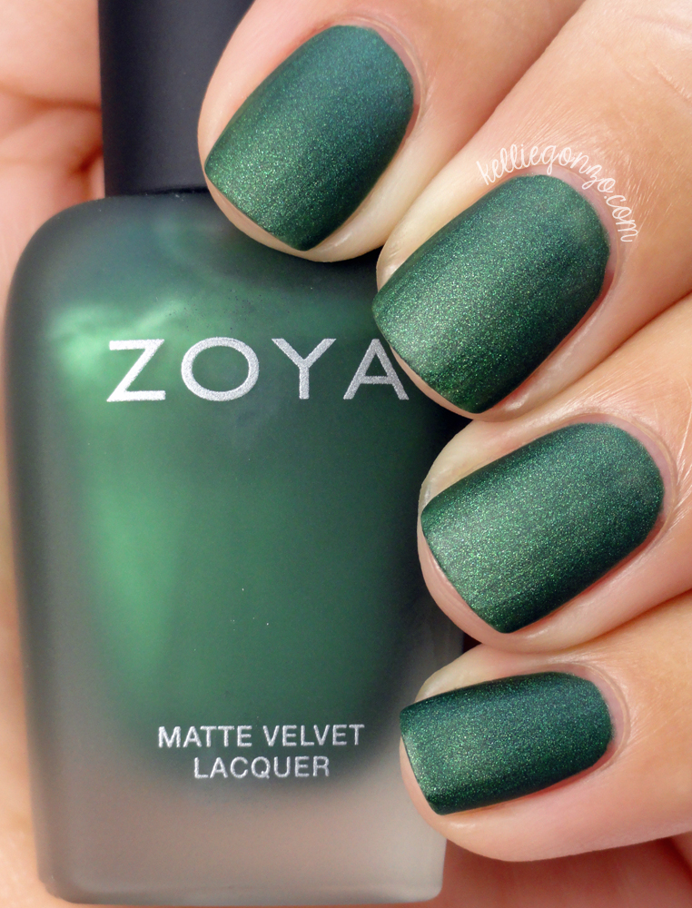 KellieGonzo: Zoya Matte Velvet Collection 2014 Swatches & Review