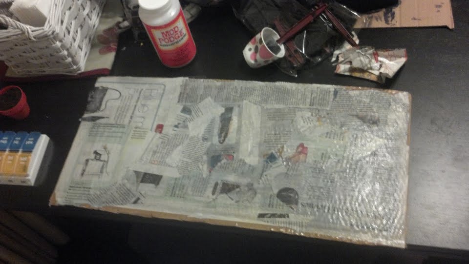 CaseyCannolis Decoupage Newspaper Artwork