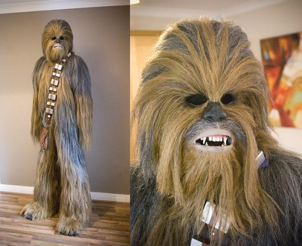 Some guy built an amazing homemade Chewbacca suit, sure to lead to more
