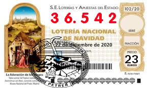 LOTERIA NAVIDAD CEP 2020