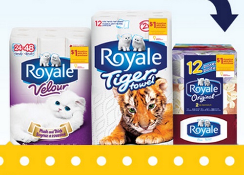 Royale Toilet Paper, Tiger Towels, Facial Tissues Coupons