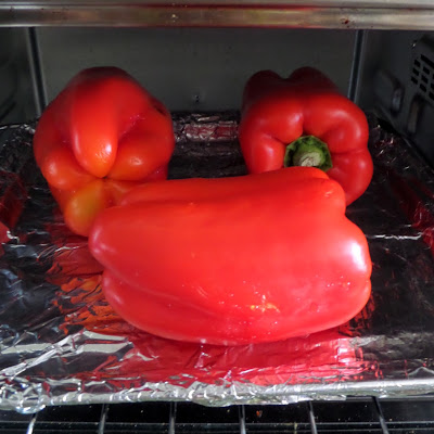 How to Make Roasted Red Peppers:  A simple tutorial on how to roast sweet red bell peppers at home.