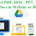 Easy Way to Embed PDF, DOC, PPT, Excel Documents in Your Website or Blog
