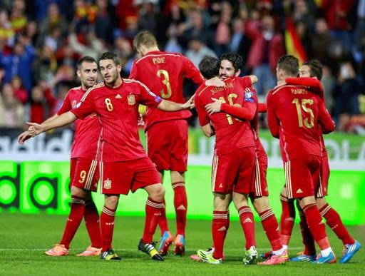 Video gol Spagna Bielorussia 3-0
