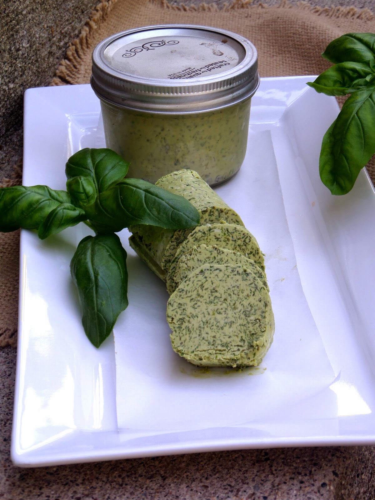 Becki Melvie Basil Chive Compound Butter