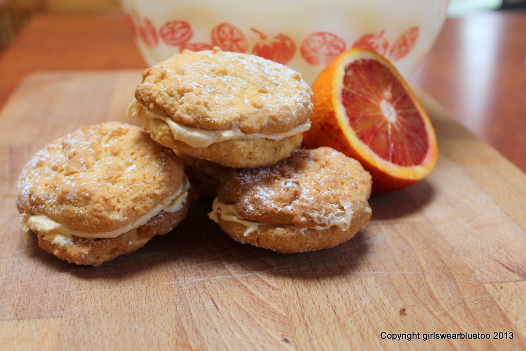 Custard cream biscuits