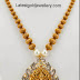 Antique Gold Balls Necklace with Ganesh Pendant