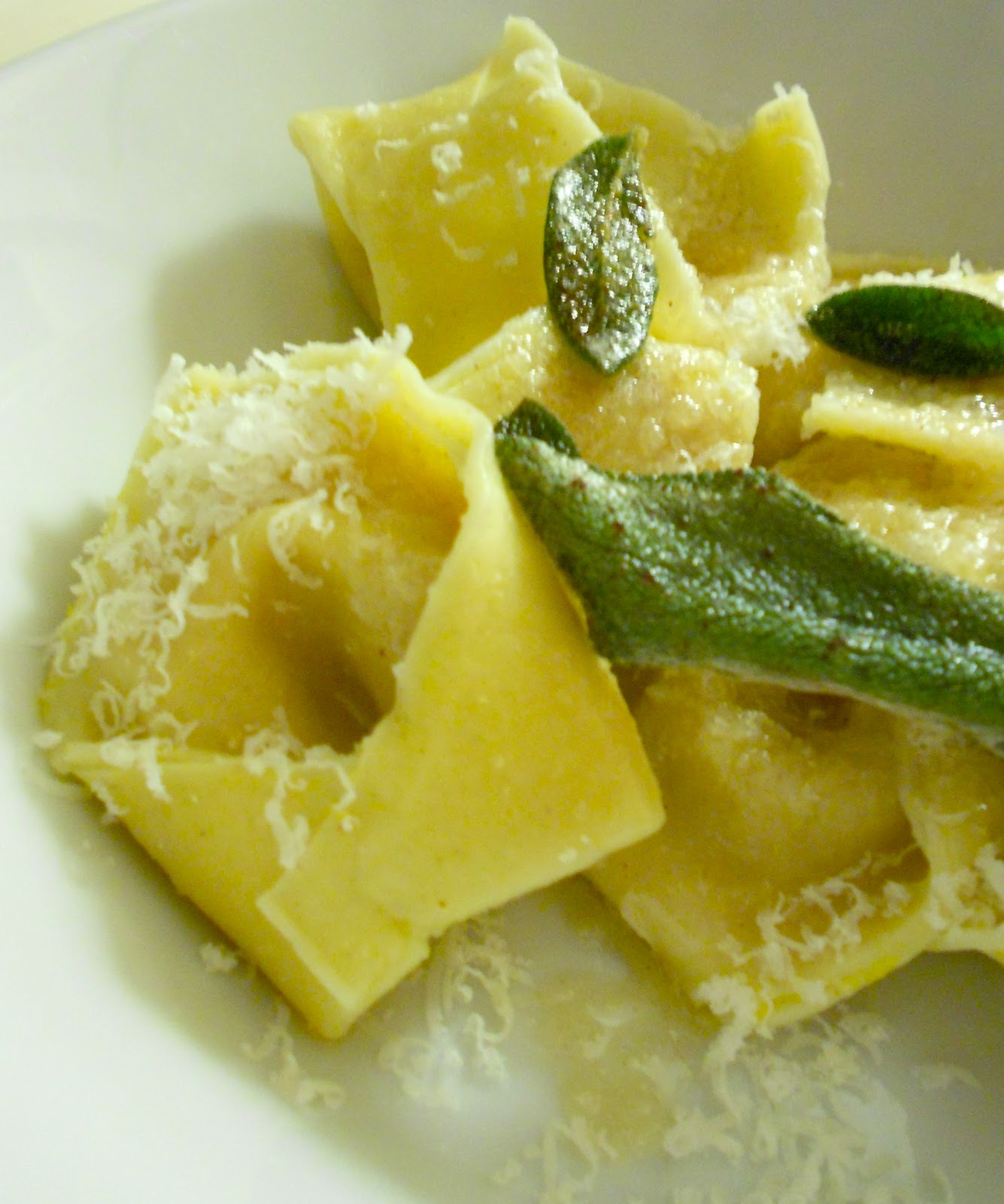 morsels & sauces Butternut Squash Cappellacci with Brown Butter and Nutmeg