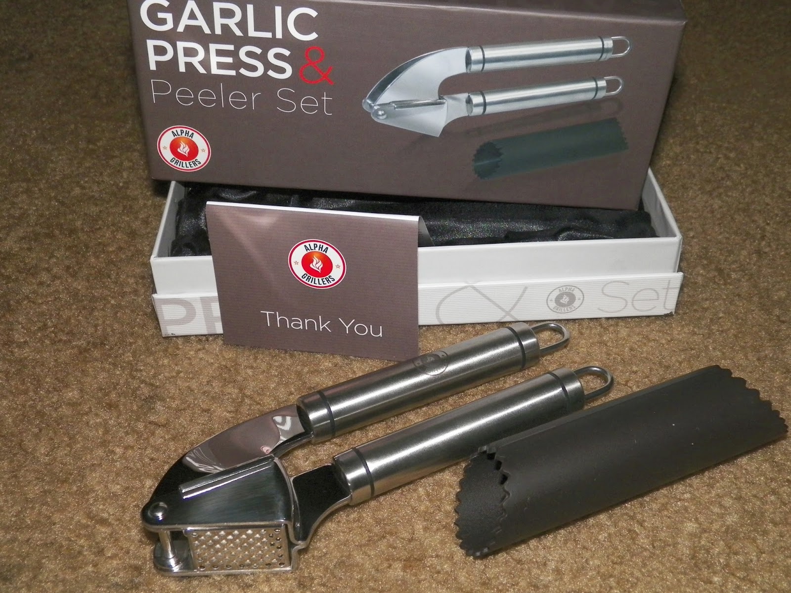 mygreatfinds Garlic Press and Peeler Set From Alpha Grillers Review