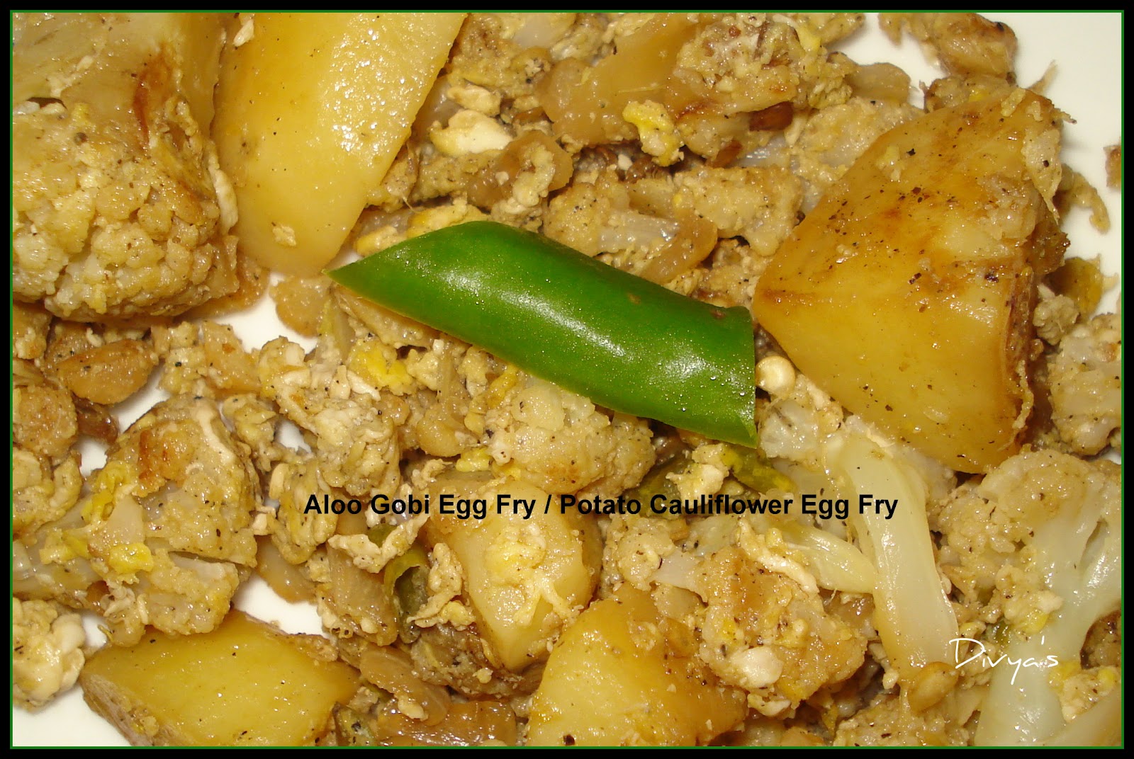 Aloo Gobi Egg Fry / Potato Cauliflower Egg Fry You Too Can Cook