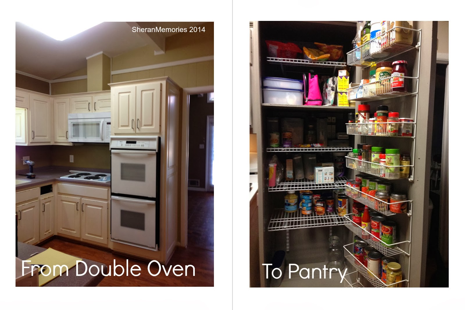 Sheran Memories Transformation Tuesday From Double Oven to Pantry