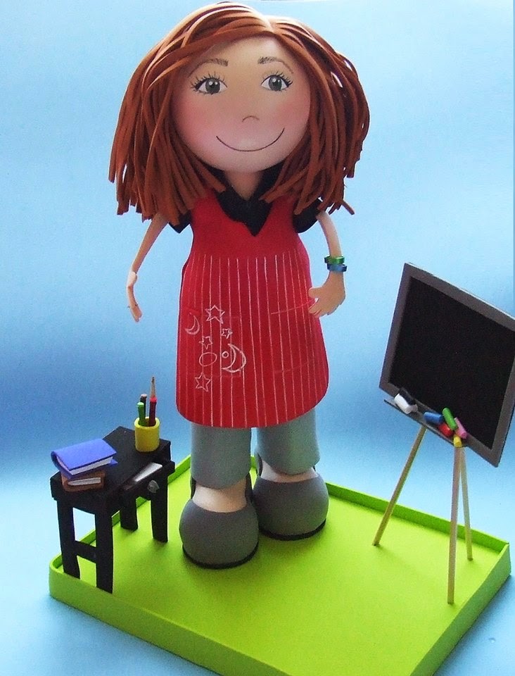 muñecas fofuchas profesoras