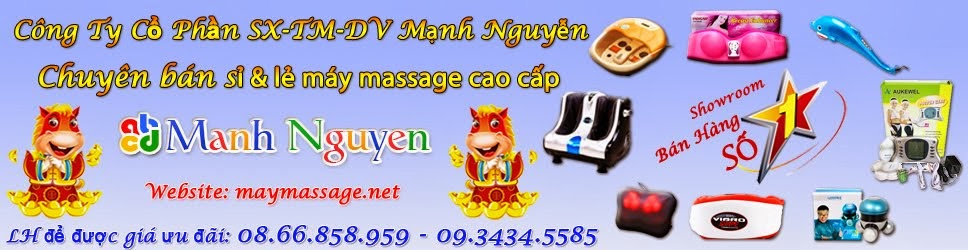 Chuyên cung cấp sỉ lẻ máy massage cầm tay, bụng, đầu, lưng, chân... cao cấp và giá rẻ tại Việt Nam