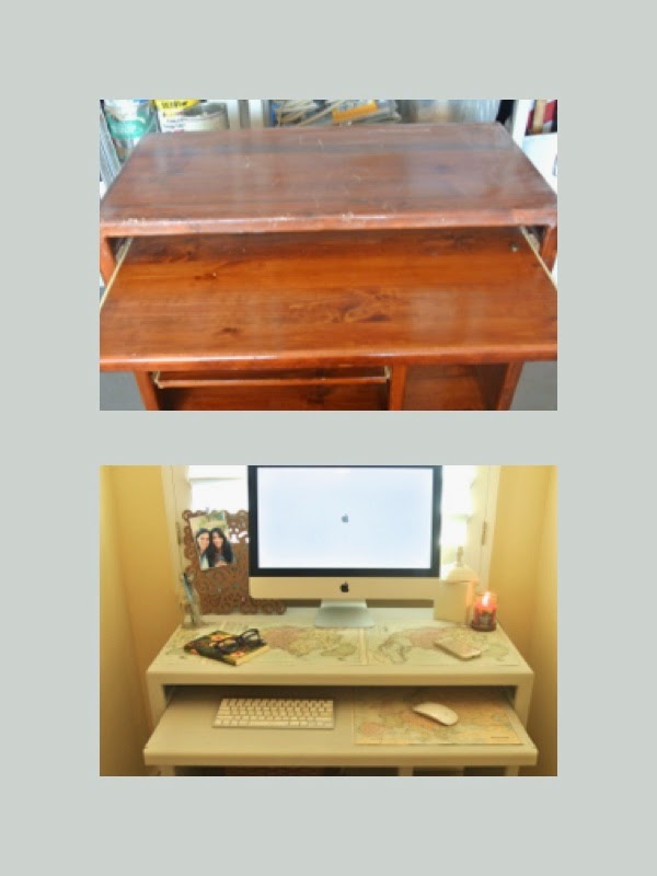 The Flower Vine DIY Revamp an Old Desk