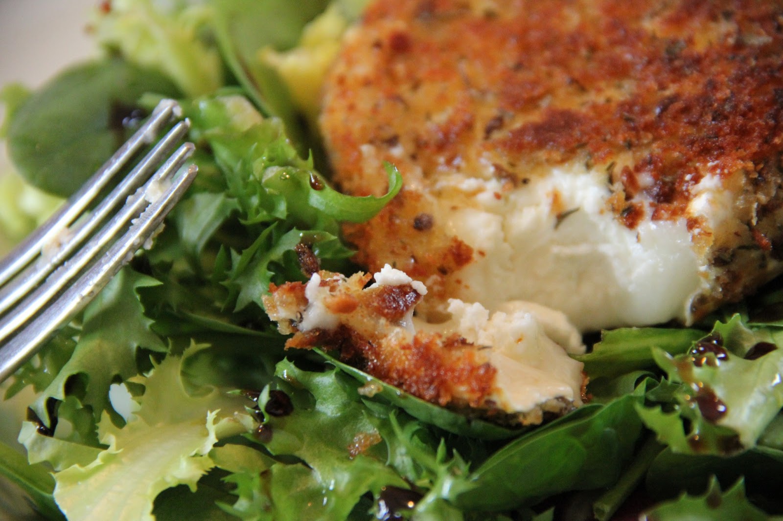 jessiekaymakes Fried Goats Cheese