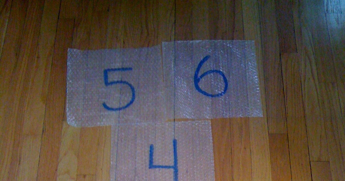 Gluten Free & Allergy Friendly Craft Complete Bubble Wrap Hopscotch