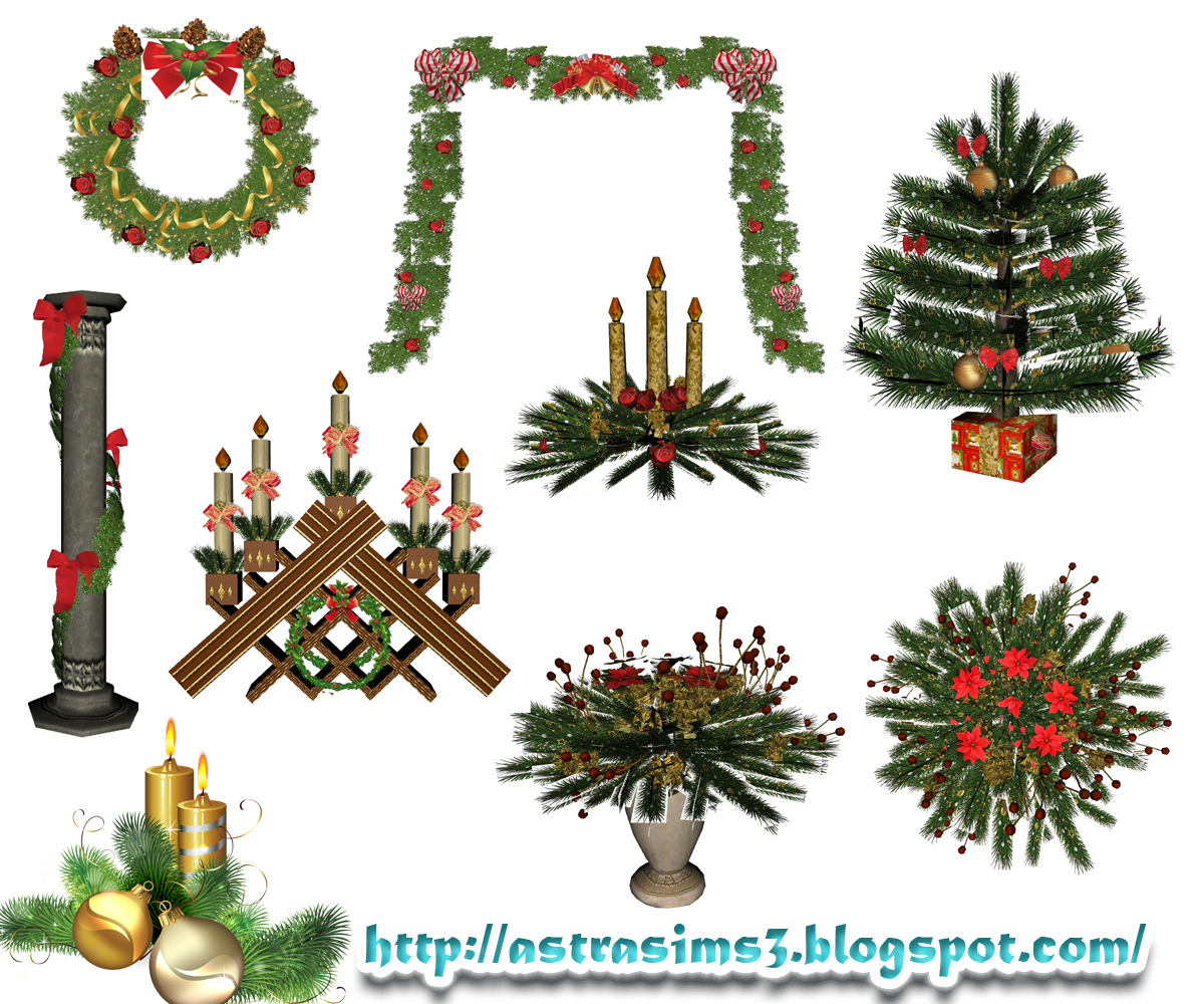 my sims 3 blog christmas decorations by astra my sims 3 blog christmas decorations by astra