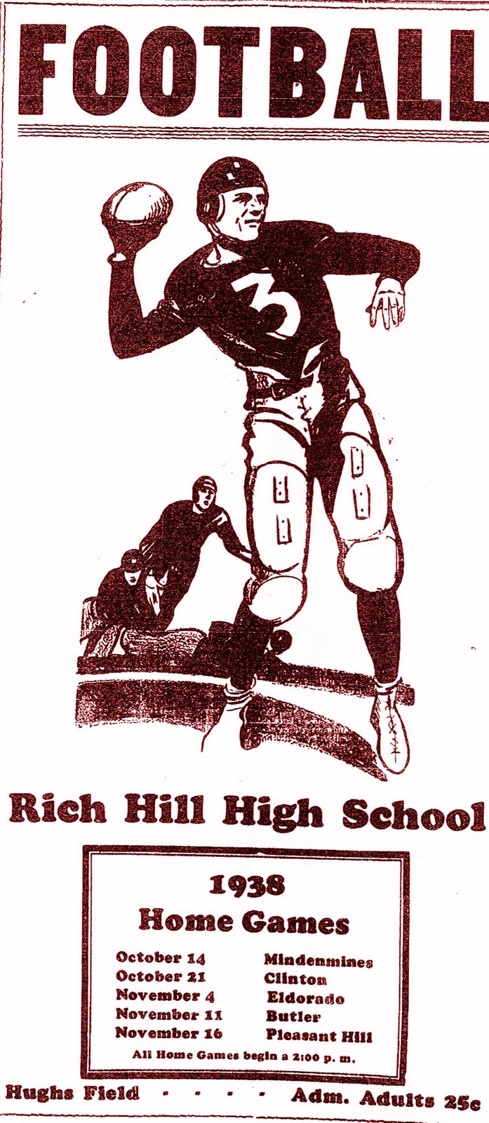 Rich Hill Missouri History 1938 Rich Hill Football