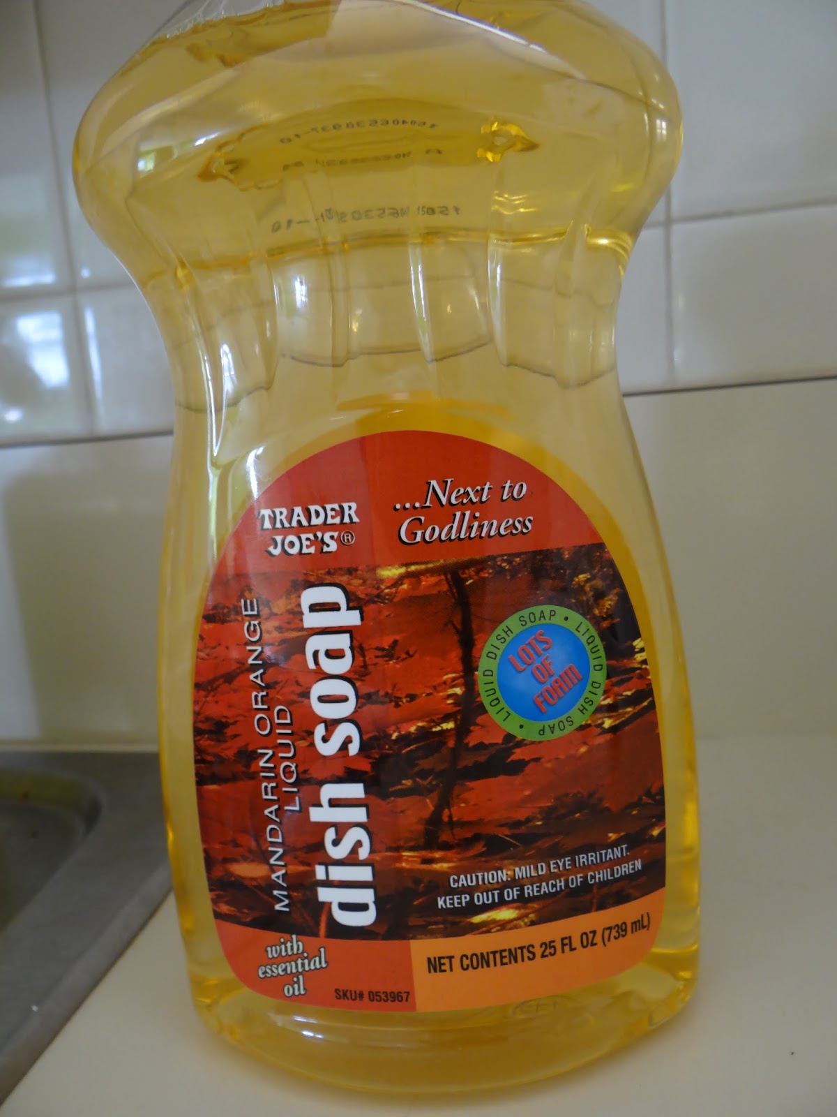 Trader Joe's 365 Day 147 Mandarin Orange Liquid Dish Soap