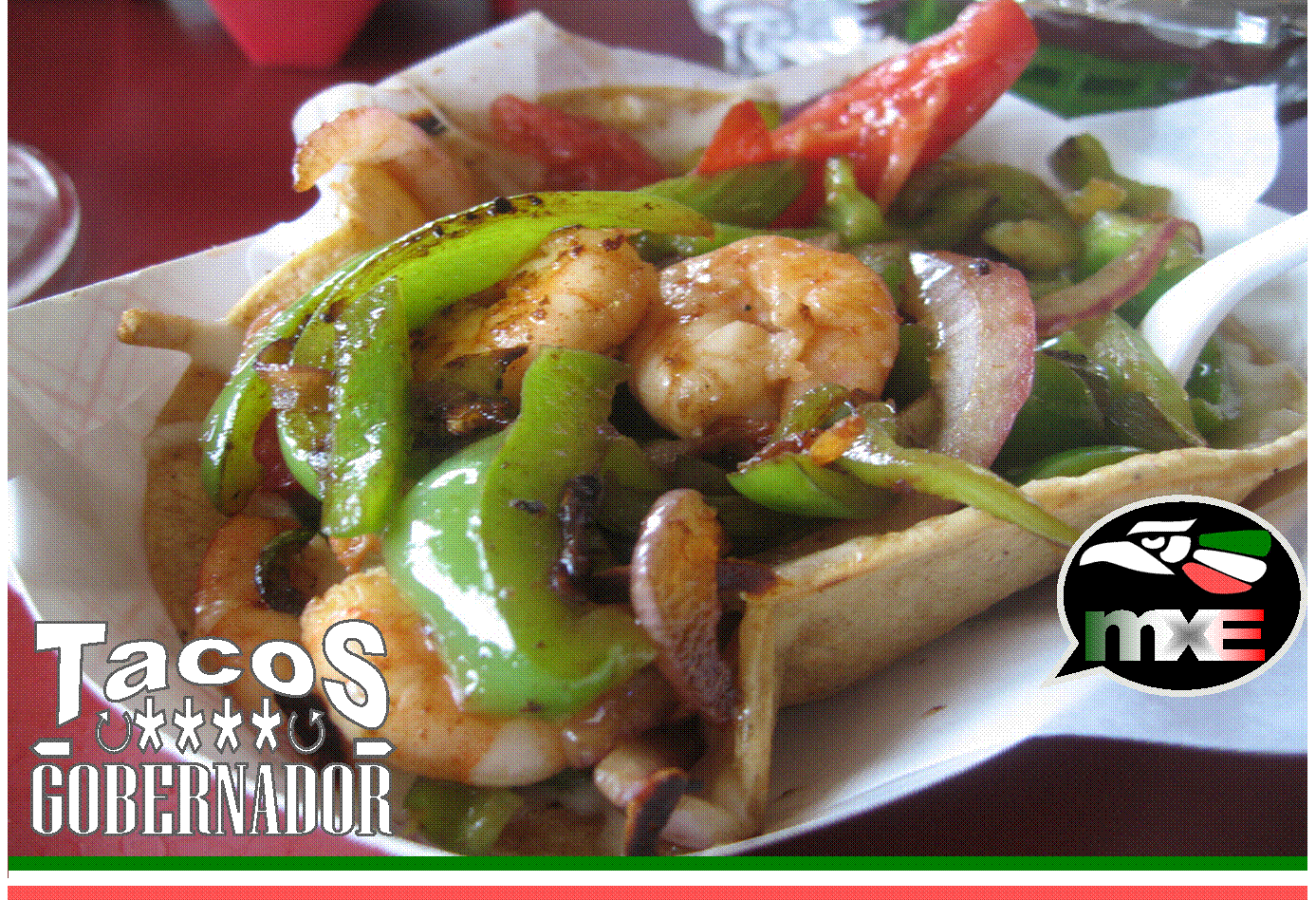 Nuestras Recetas "Mexicanos por España" TACOS GOBERNADOR