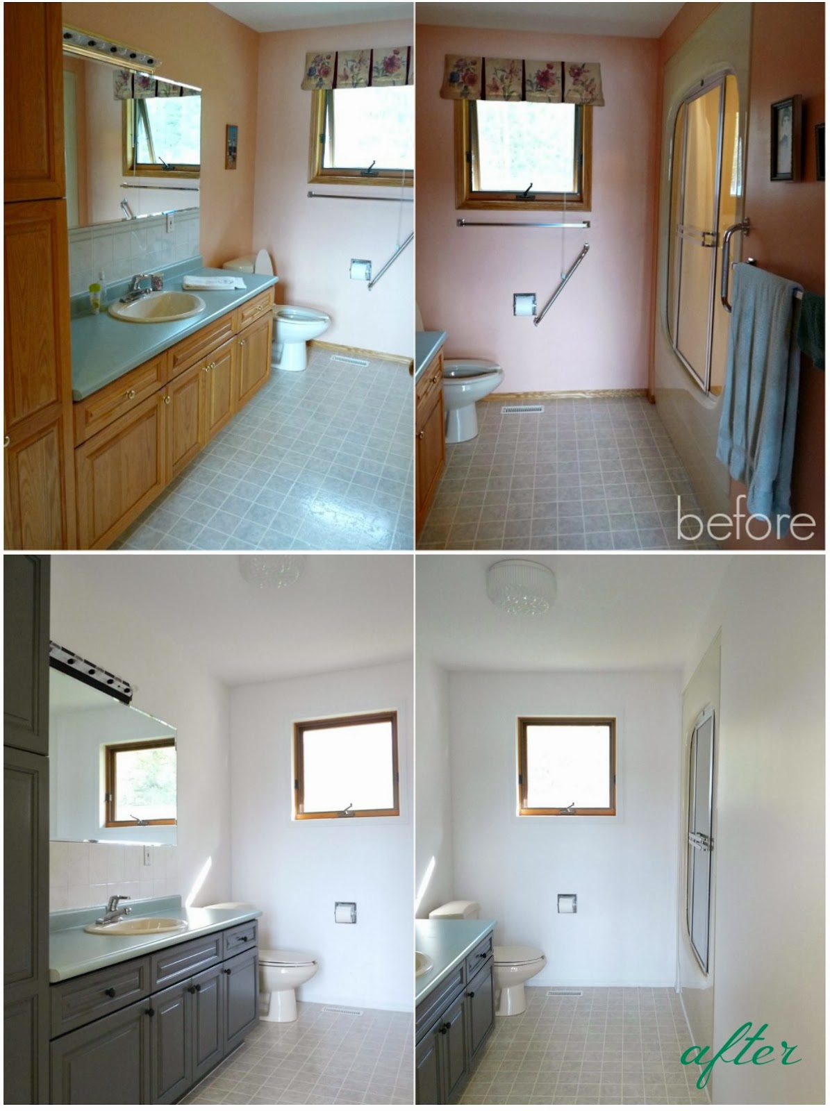 Bathroom Before + After | Dans le Lakehouse