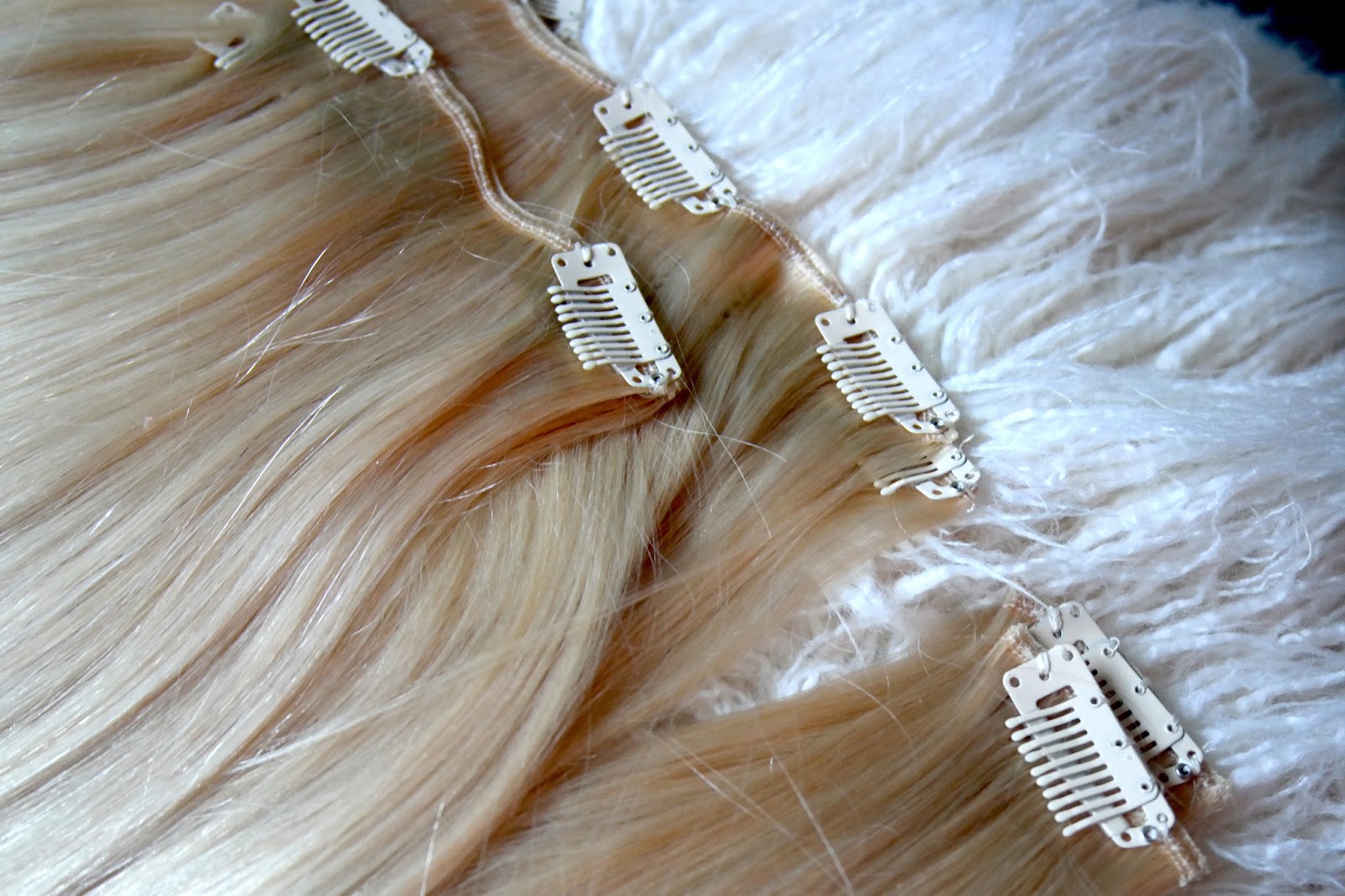 10. "Blonde Hair Weft" by Hairaisers - wide 4