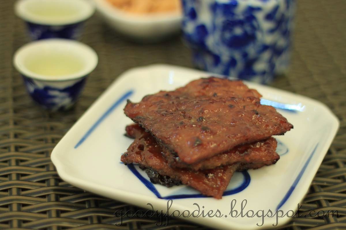 GoodyFoodies Recipe Bak Kwa (Homemade Chinese Pork Jerky) 肉干
