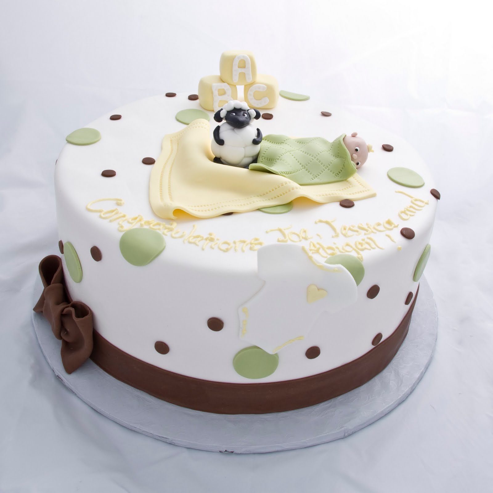 The Crimson Cake Blog: Baby Lamb & Baby Shower Cake