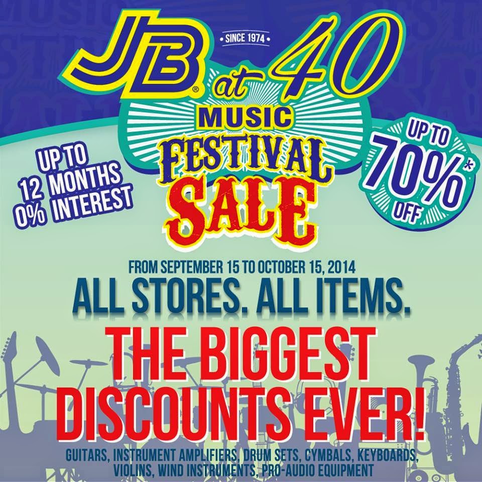 Manila Shopper JB Music Store Music Festival SALE SeptOct 2014