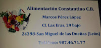 ALIMENTACIÓN CONSTANTINO C.B