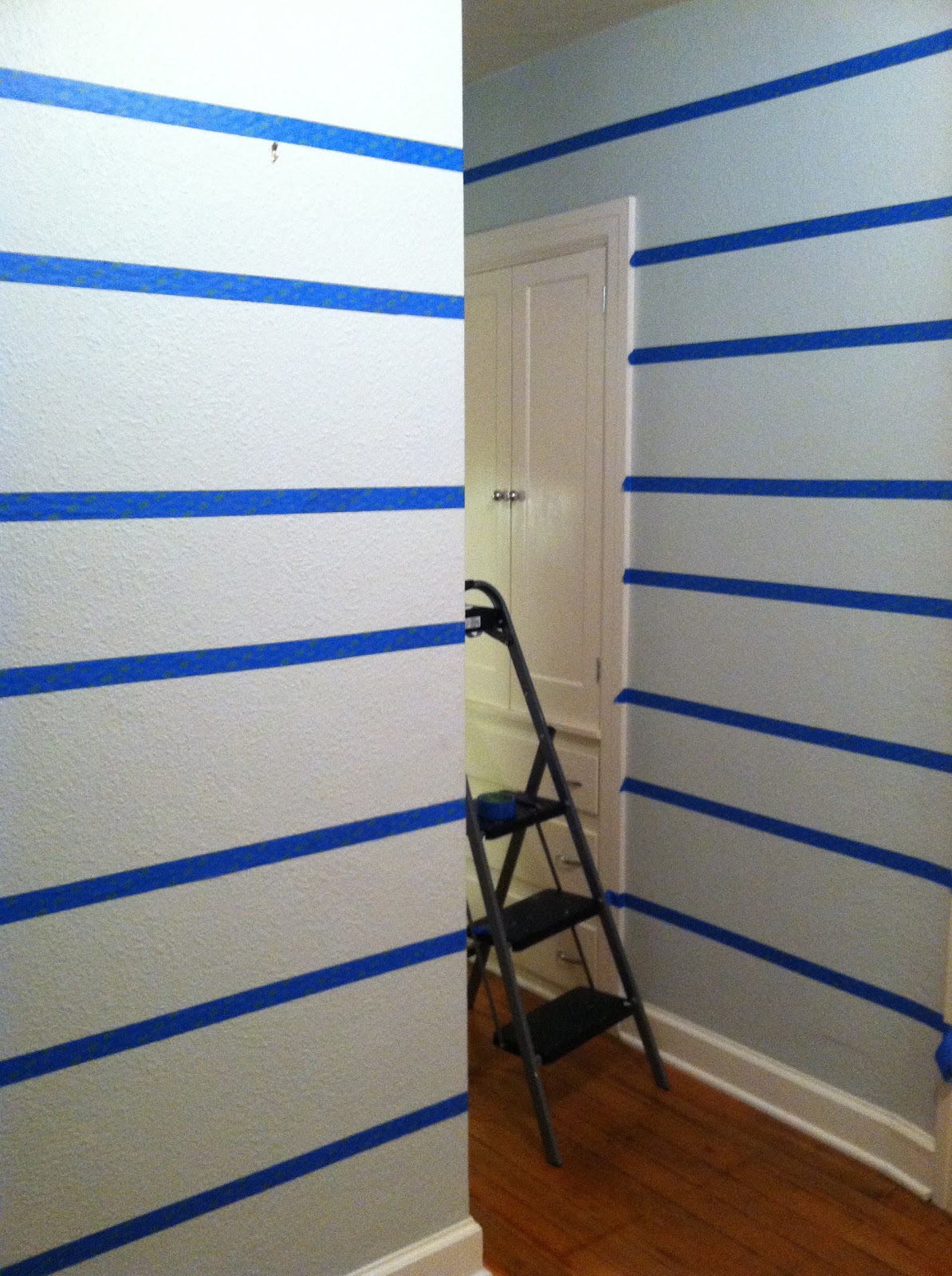 a home in the making {create} wall stripes