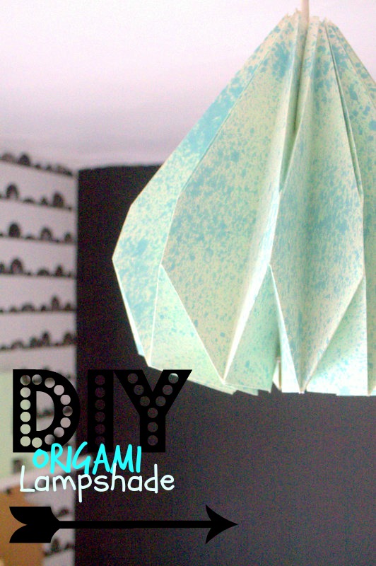 Diy origami lampshade