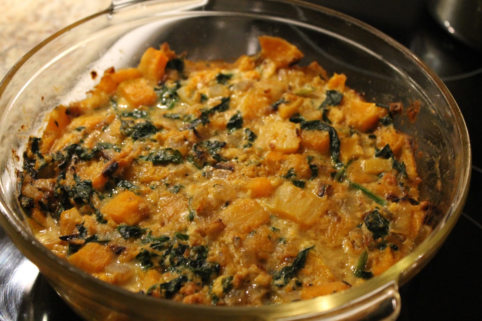 Sous Chef Baby Butternut Squash and Spinach Casserole