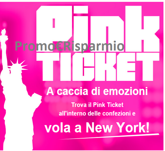 PROMO€RISPARMIO Logo Vinci TicketOne ogni giorno e vola a New York