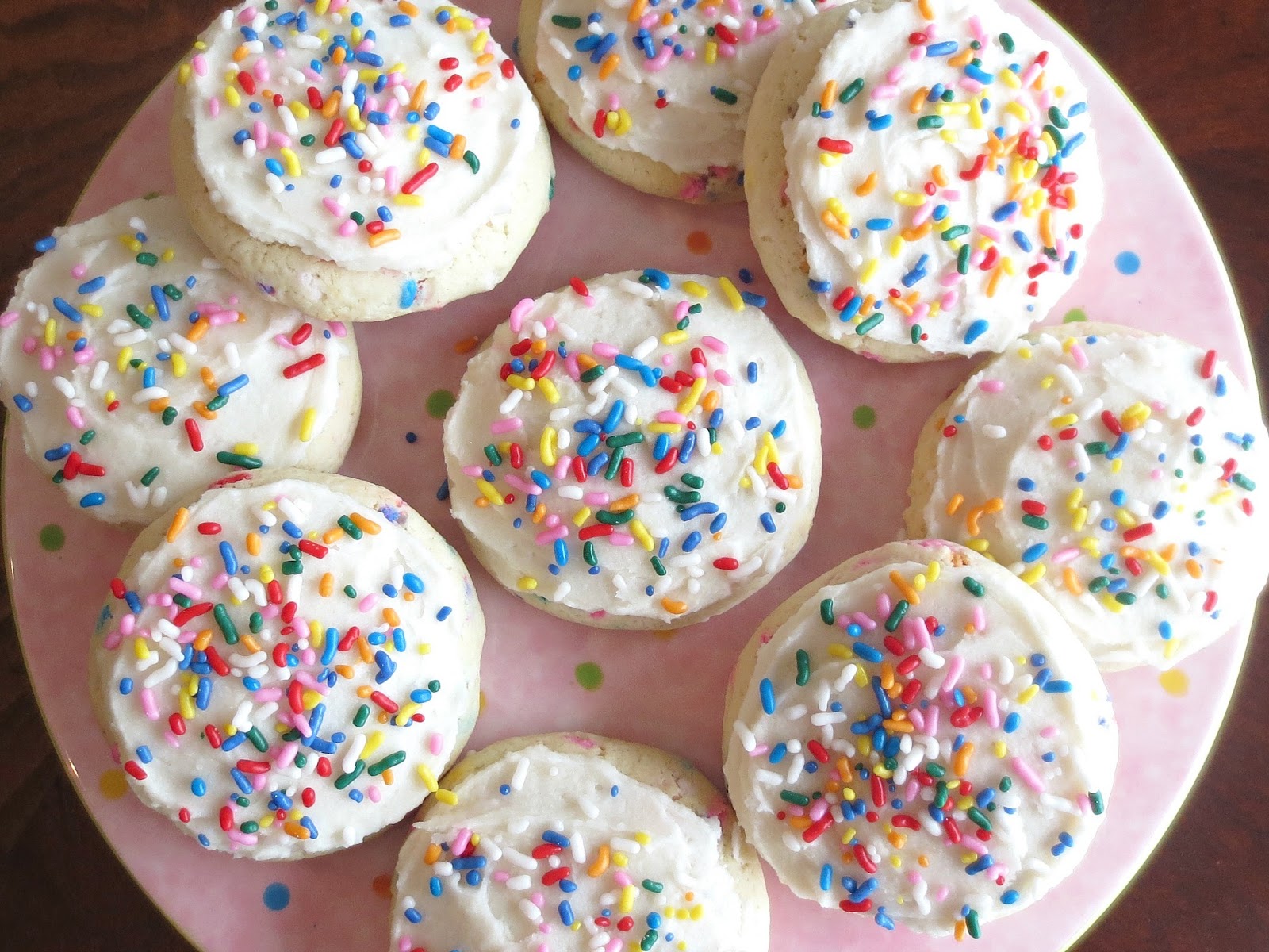 Kaitlin in the Kitchen Birthday Cake flavored Lofthouse Cookies