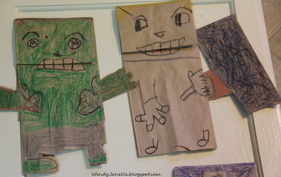 Living Creatively Paper sack art