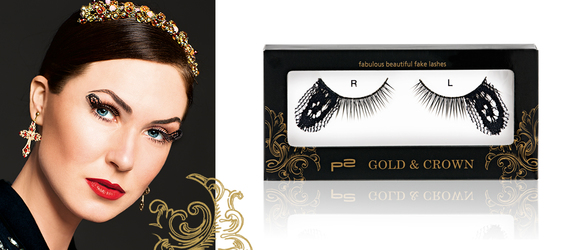 p2, gold & crown, queen for a day lip palette, glamour sparkles palette, most gorgeous face trio, neo baroque mono eye shadow, pomp+glimmer mascara top coat, most-wanted eyebrow gel, rich+royal nail polish, glaring glitter top coat, fabulous beautiful fake lashes, impressive gel lipliner